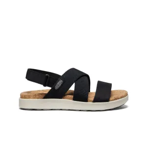 Women's Elle Criss Cross Sandal  |  Black/Birch KEEN