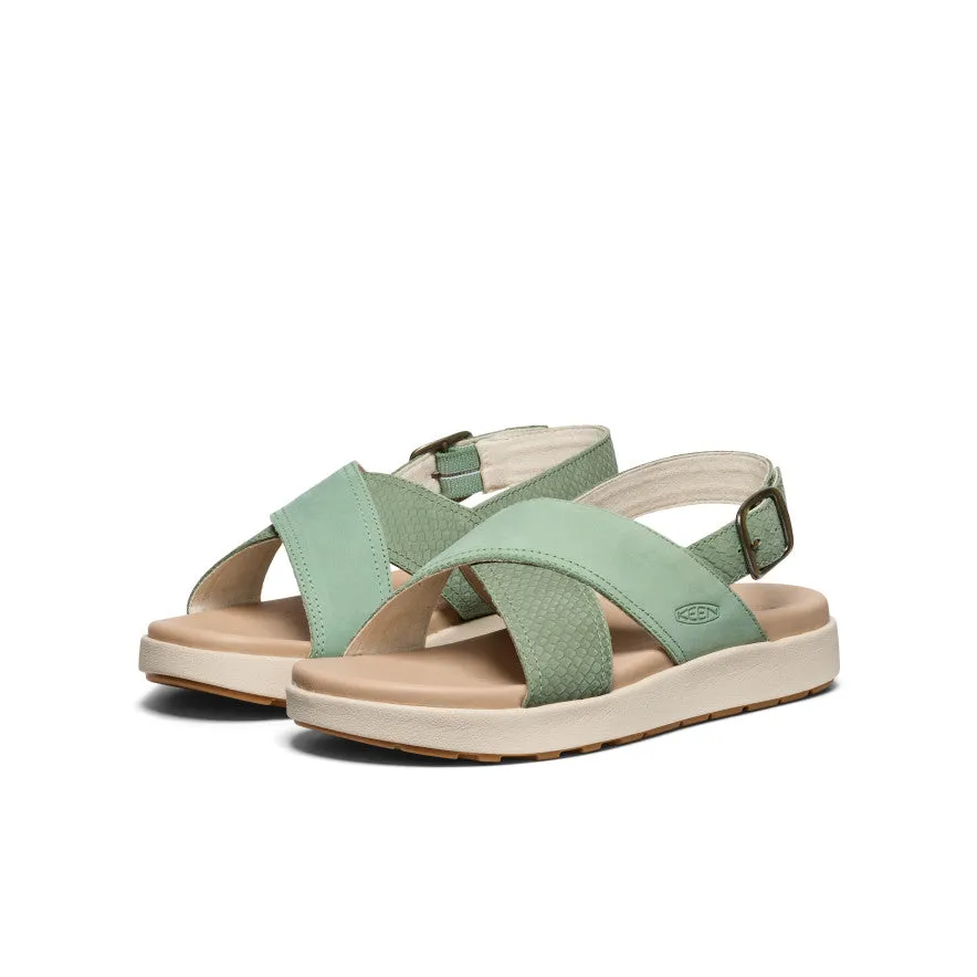Women's Elle Luxe Cross Strap Sandal  |  Granite Green/Granite Green KEEN