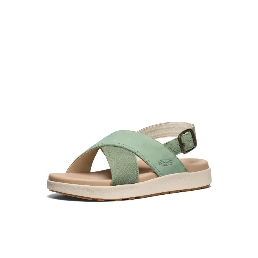 Women's Elle Luxe Cross Strap Sandal  |  Granite Green/Granite Green KEEN
