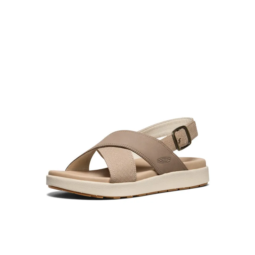 Women's Elle Luxe Cross Strap Sandal  |  Plaza Taupe/Brindle KEEN