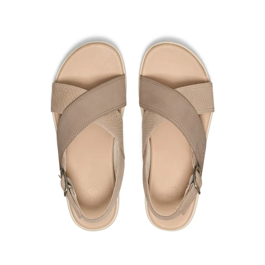 Women's Elle Luxe Cross Strap Sandal  |  Plaza Taupe/Brindle KEEN