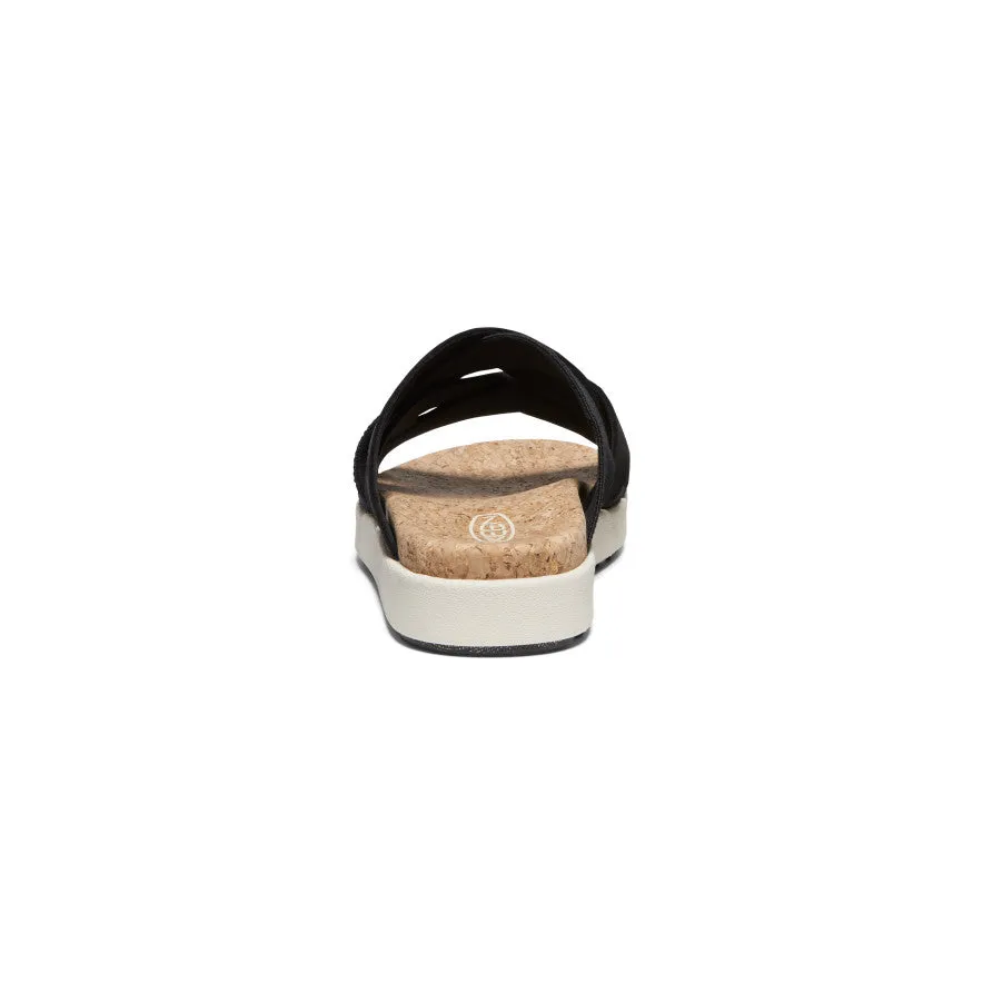 Women's Elle Mixed Slide  |  Black/Birch KEEN