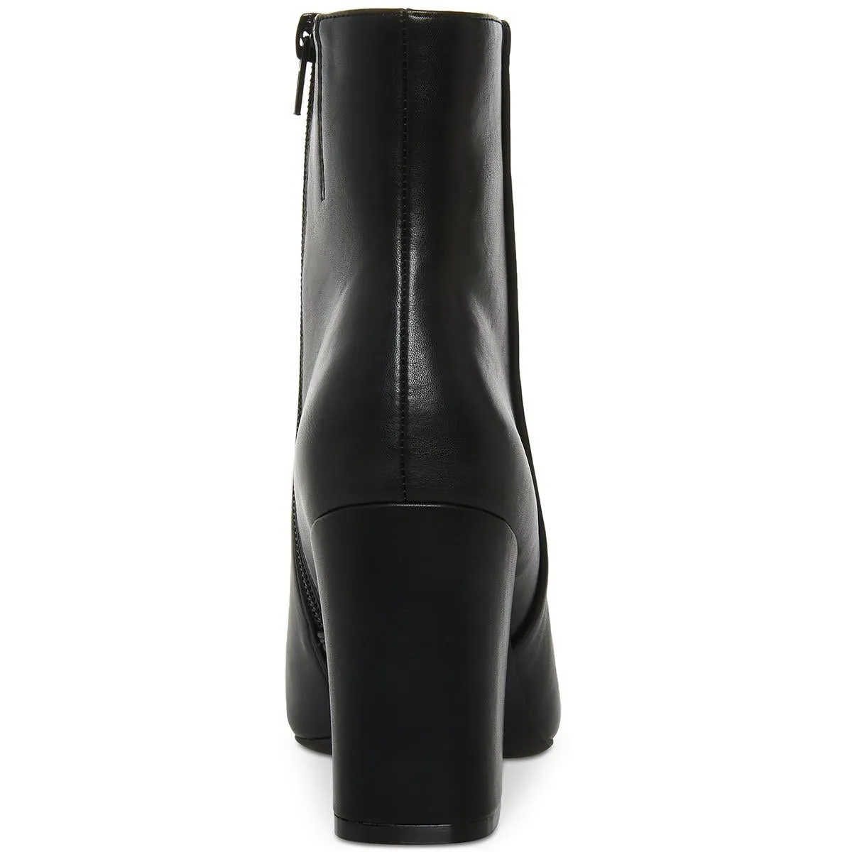 Womens Faux Leather Pointed Toe Ankle Boots