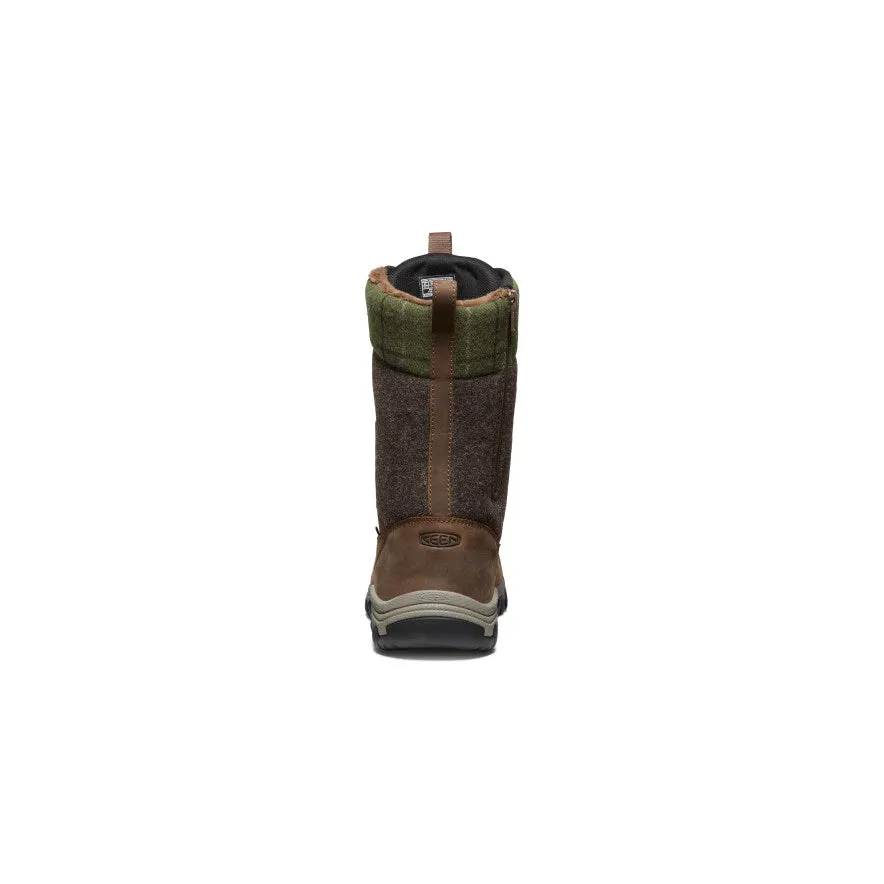 Women's Greta Tall Waterproof Boot  |  Dark Earth/Green Plaid KEEN
