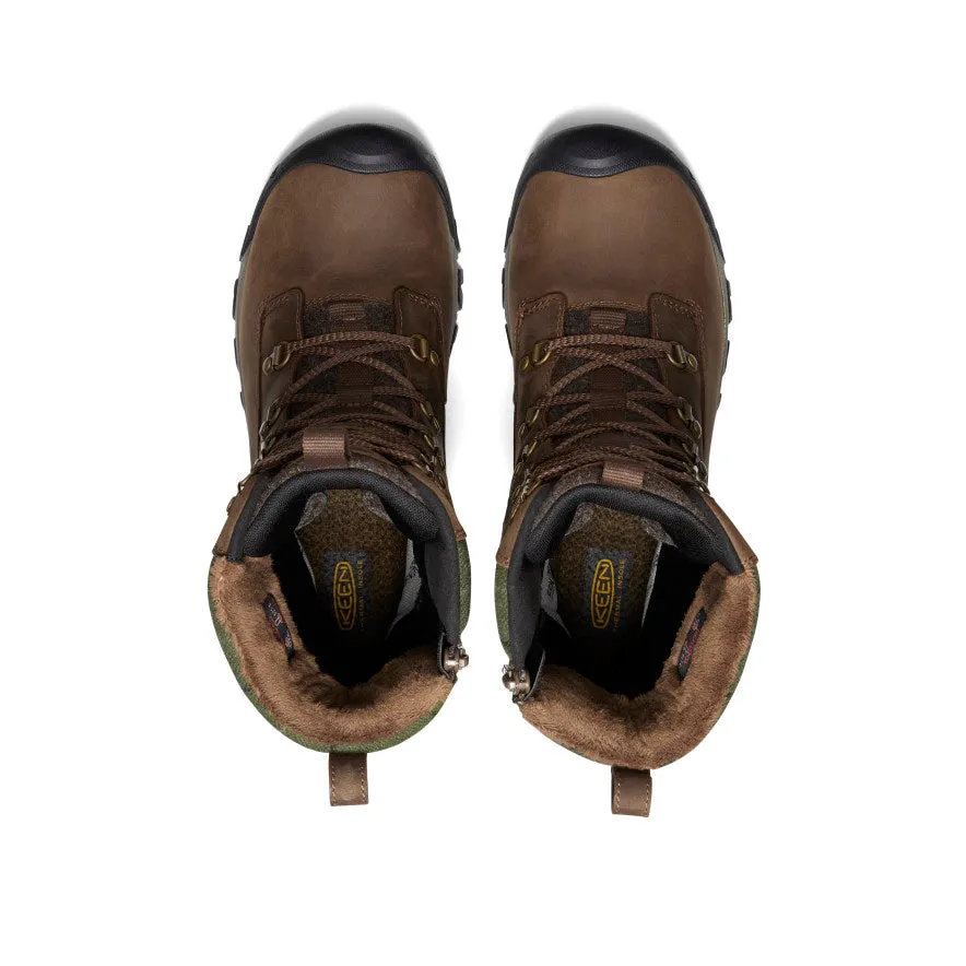 Women's Greta Tall Waterproof Boot  |  Dark Earth/Green Plaid KEEN