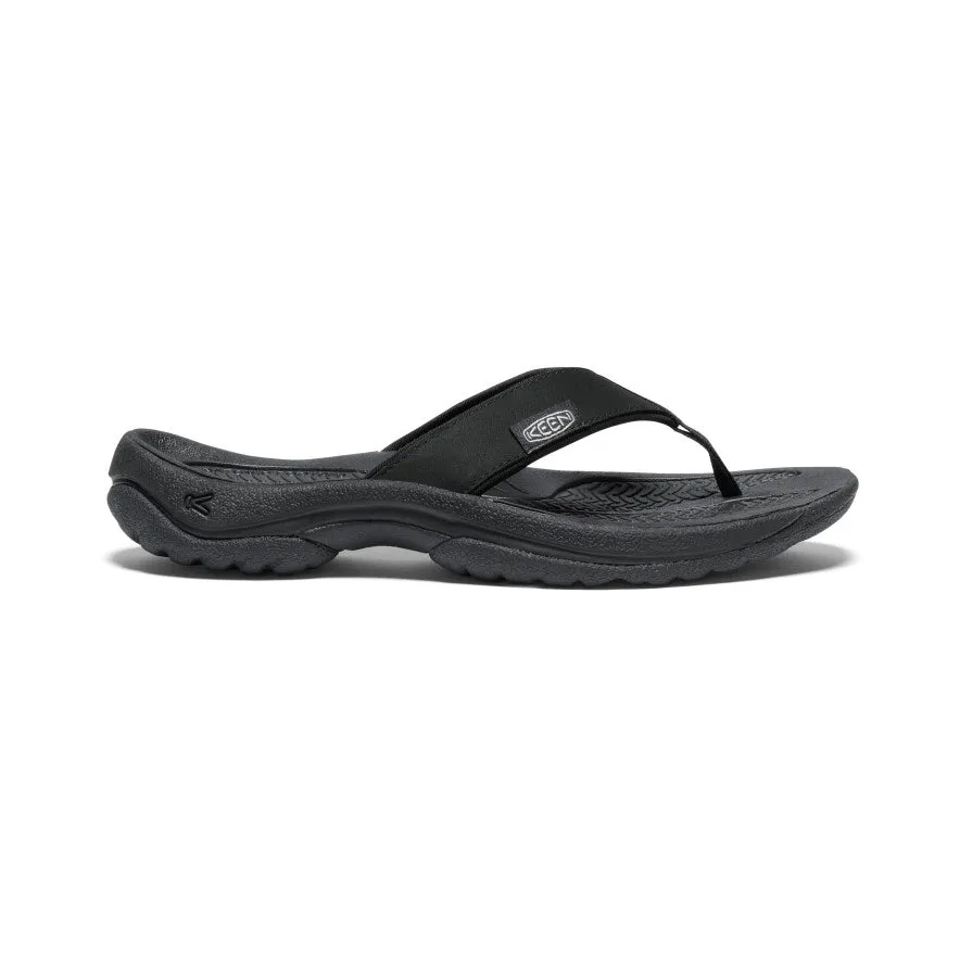 Women's Kona Leather Flip-Flop  |  Black/Vapor KEEN