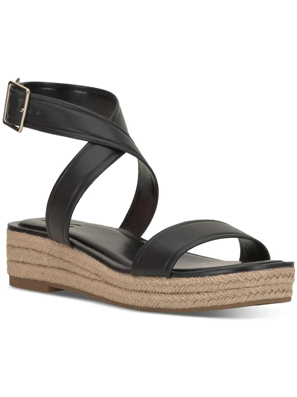 Womens Open Toe Strappy Platform Sandals
