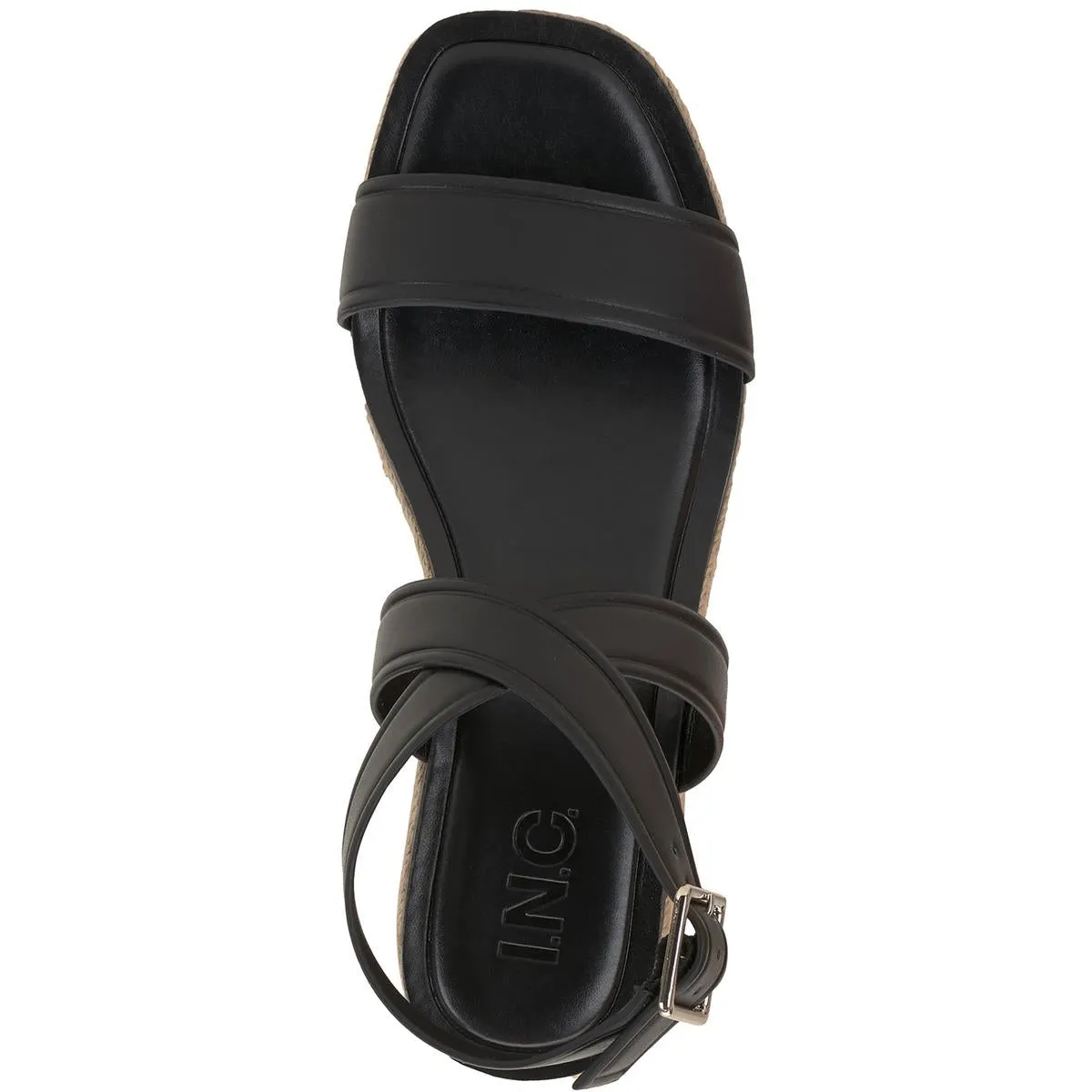 Womens Open Toe Strappy Platform Sandals