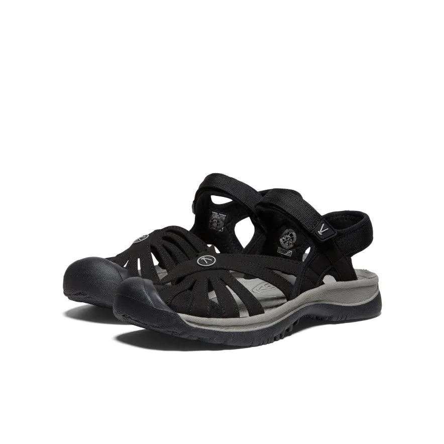 Women's Rose Sandal  |  Black/Neutral Gray KEEN