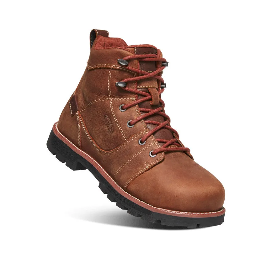 Women's Seattle 6" Waterproof Boot (Aluminum Toe)  |  Gingerbread/Black KEEN