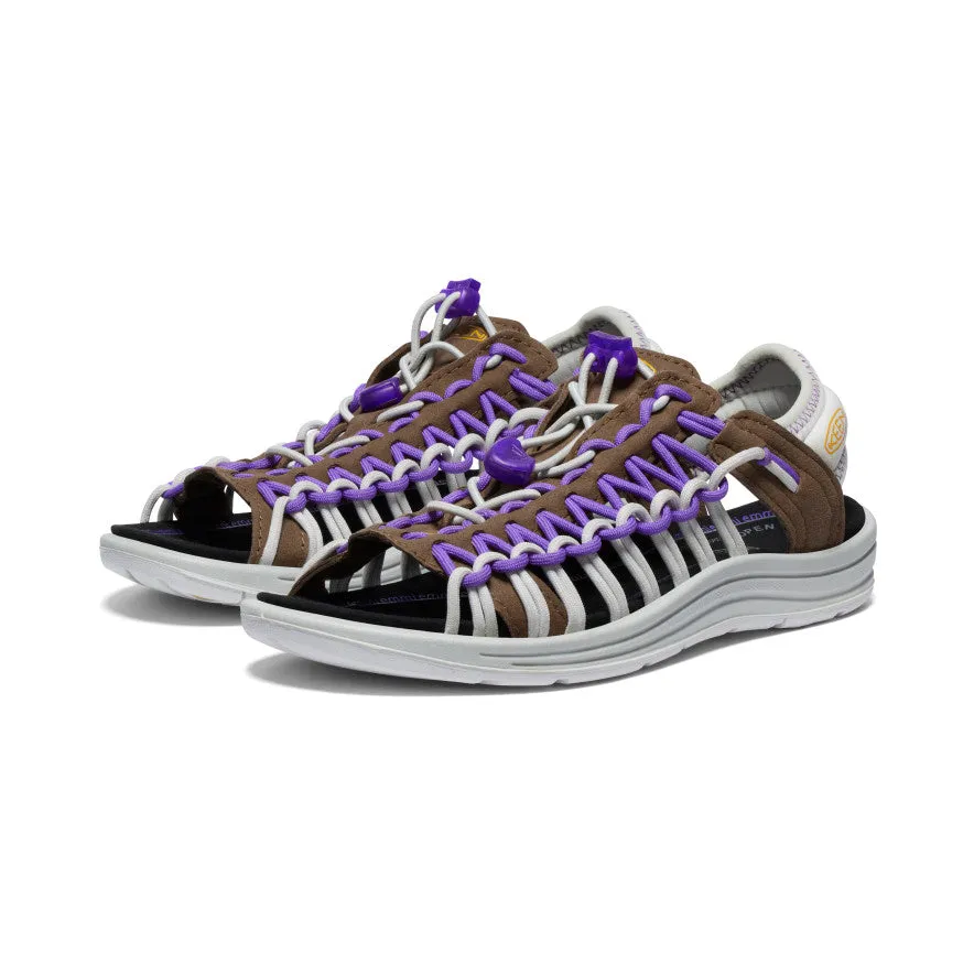 Women's UNEEK II Open Toe x emmi  |  Dark Earth/Tillandsia Purple KEEN