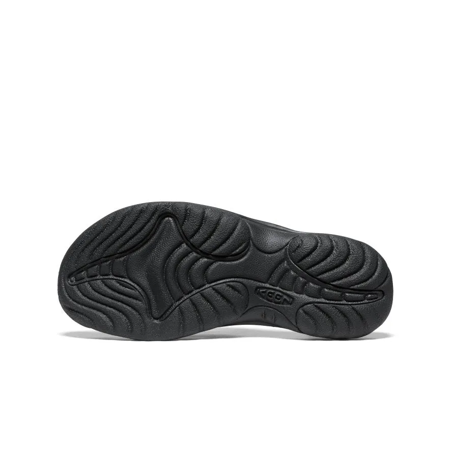 Women's Waimea Leather Flip-Flop  |  Black/Black KEEN
